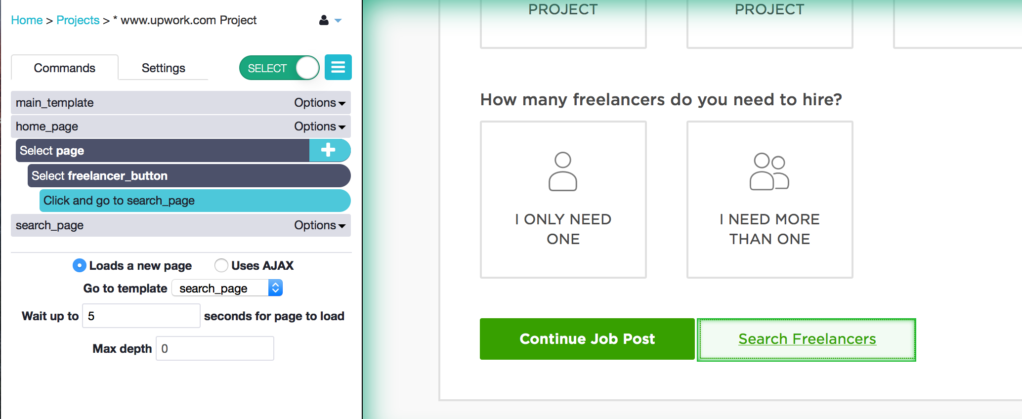 find freelancers with ParseHub and quickly hire