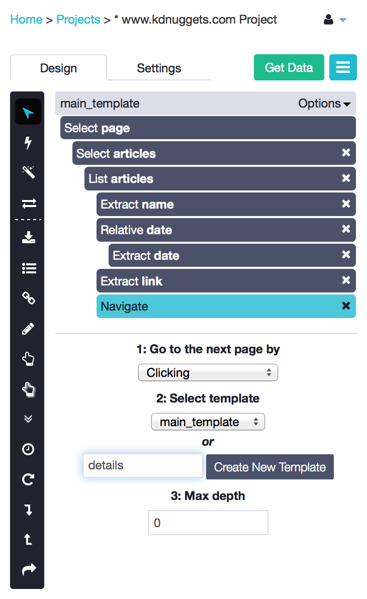 scrape the number of social shares from blog