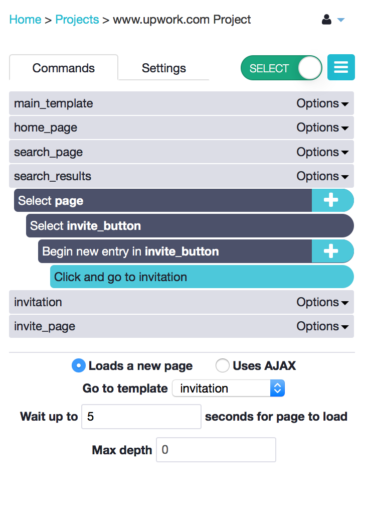 automatically send messages with parsehub for productivity