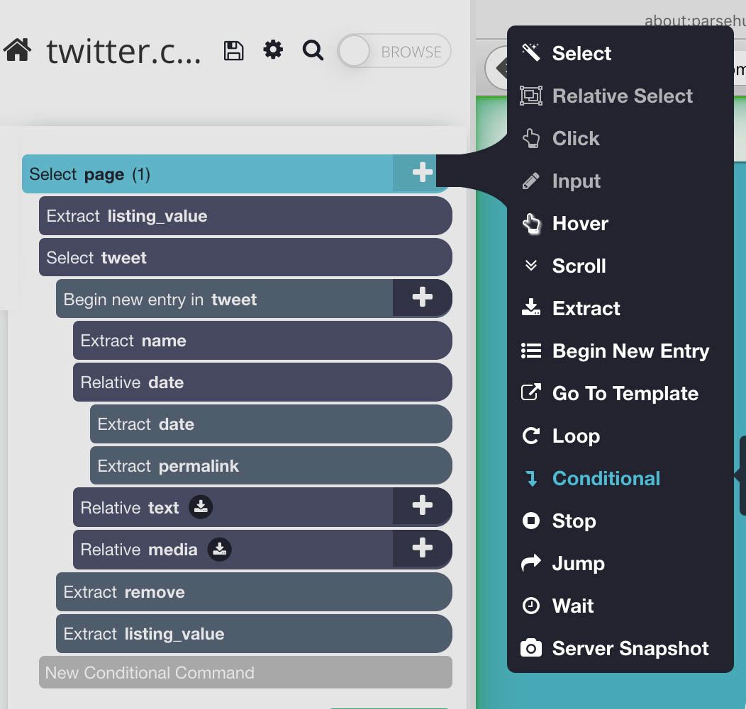 conditional command