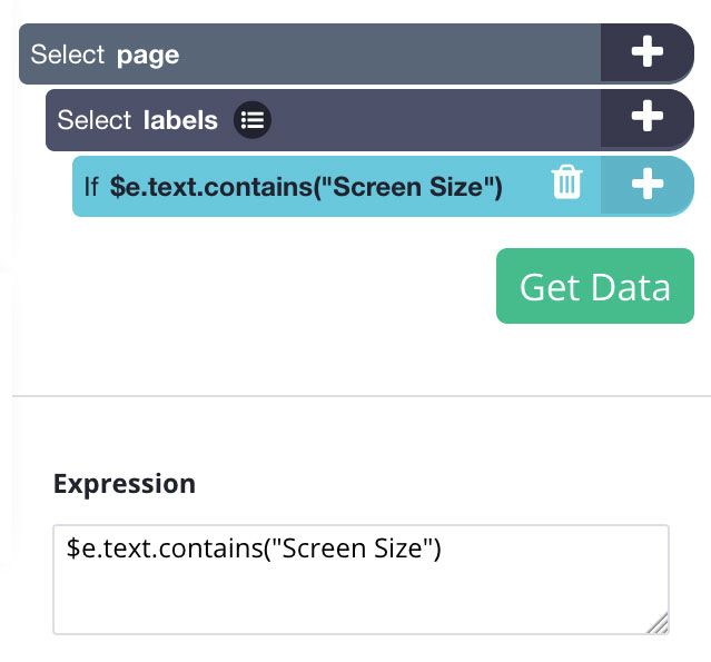 writing the expression in the condition command