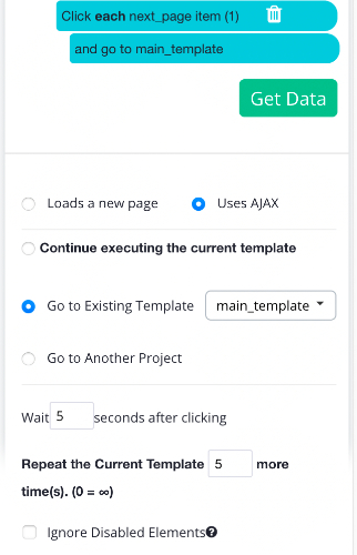 disable "ignore disabled elements" box
