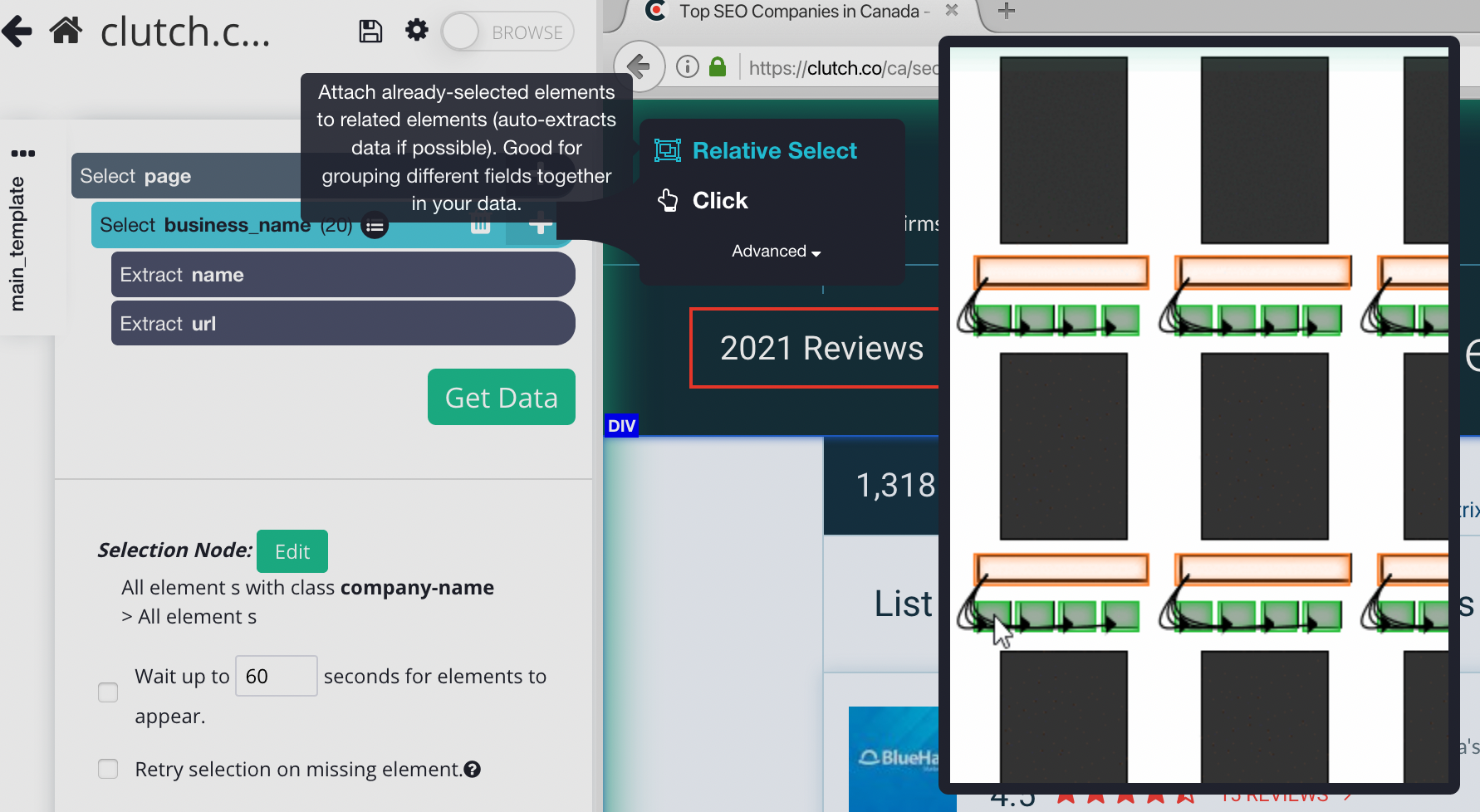 Relative Select Command