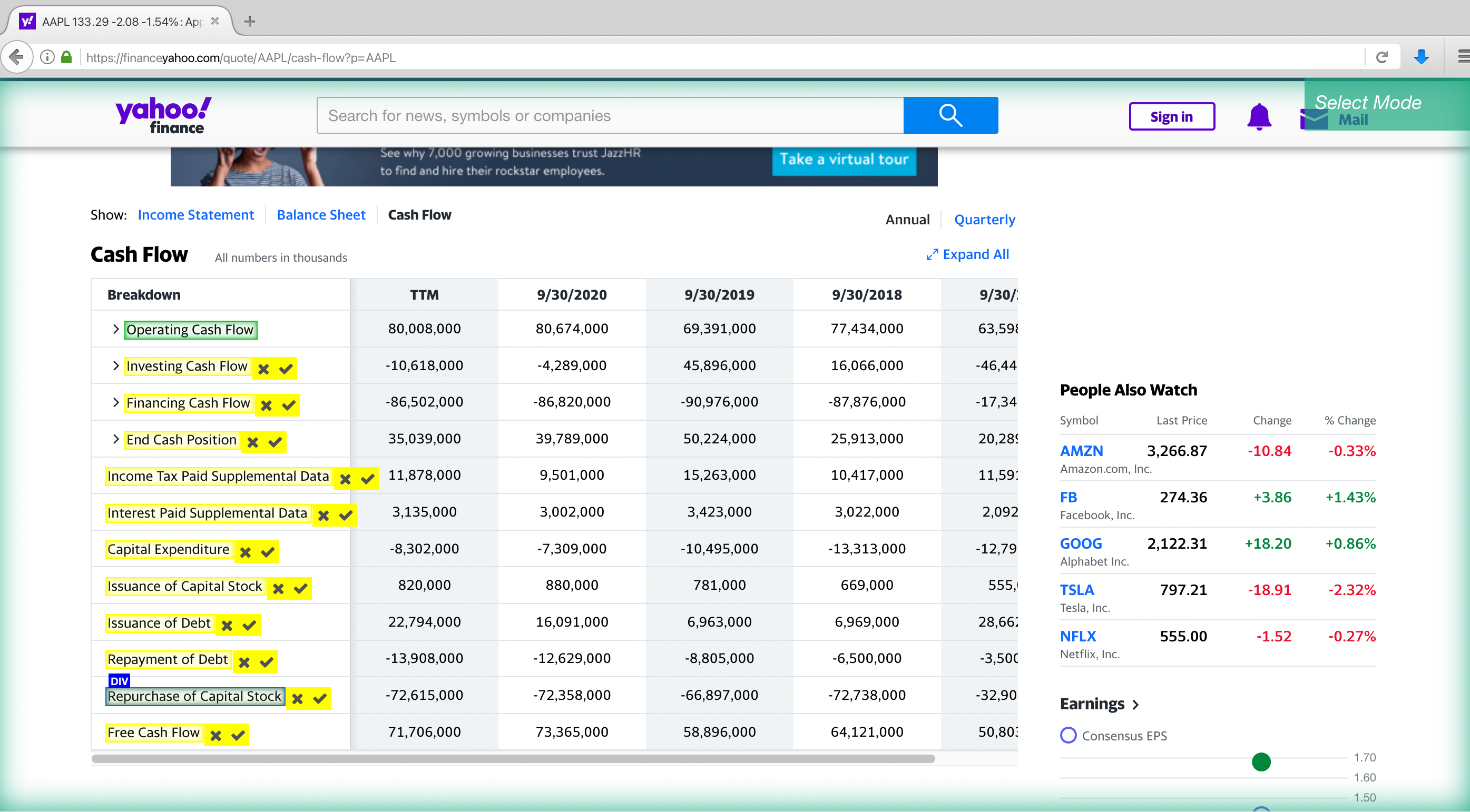 web scraping - Pulling Yahoo Finance Quotes Using Requests / BS4 - Stack  Overflow