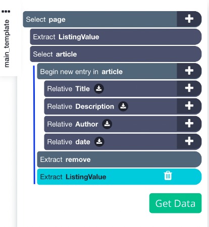 Etract command 