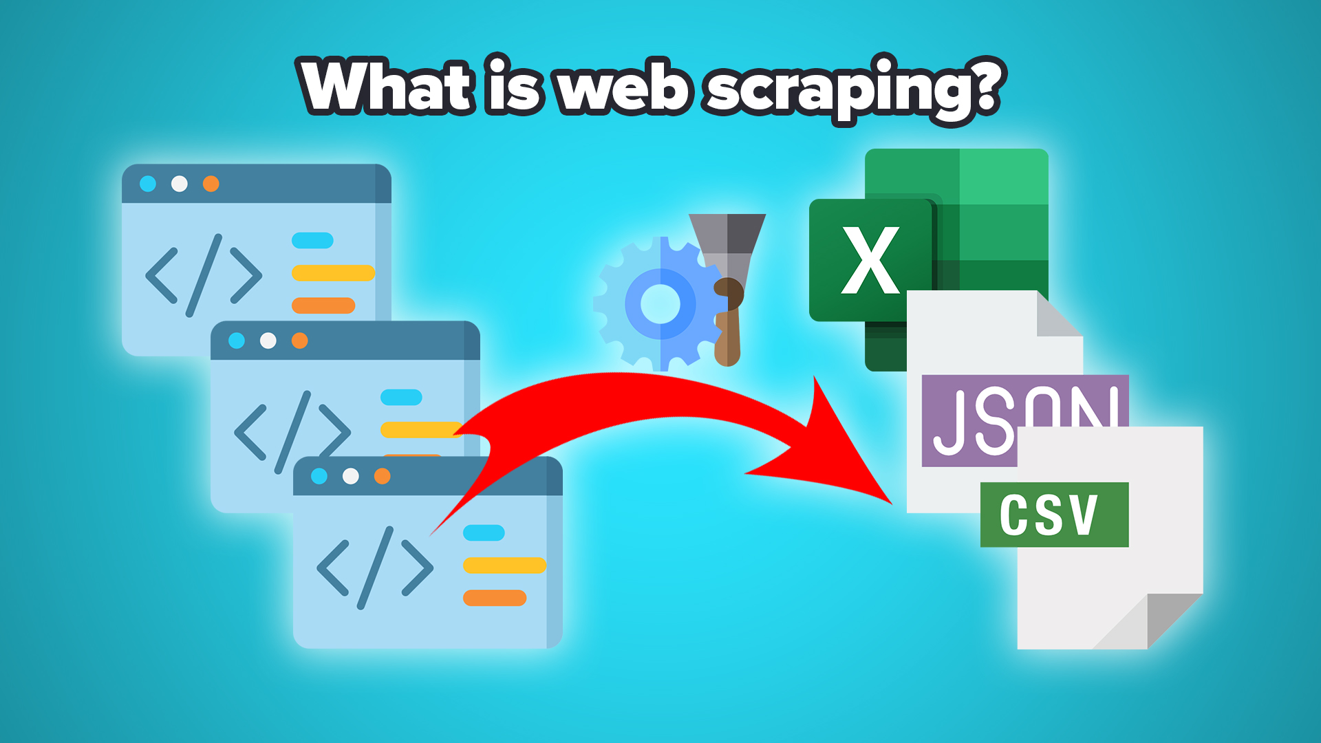What is a simple example of web scraping?
