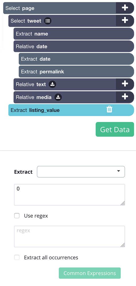 Listing Value command