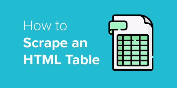 How to Scrape HTML Tables into Excel